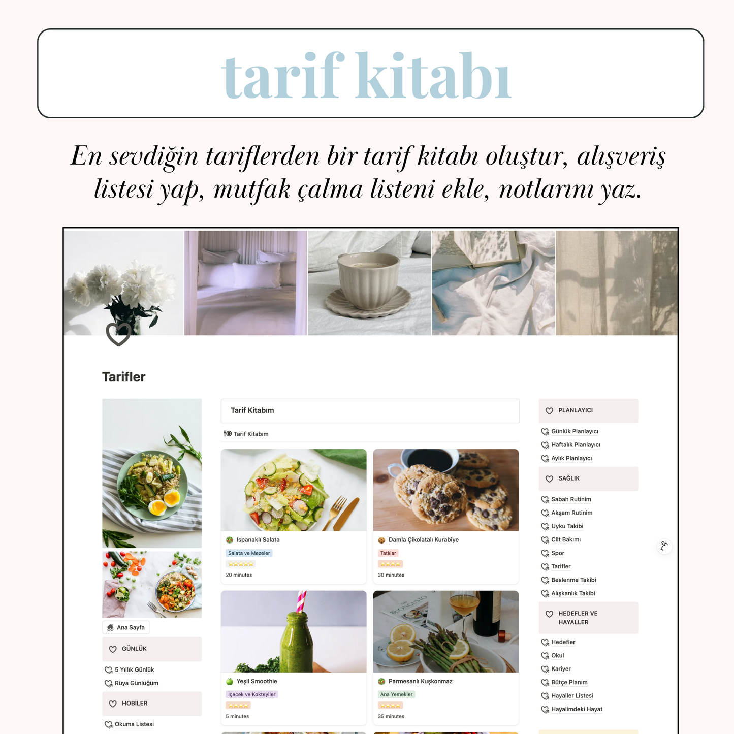 Hayat Planlayıcı Notion