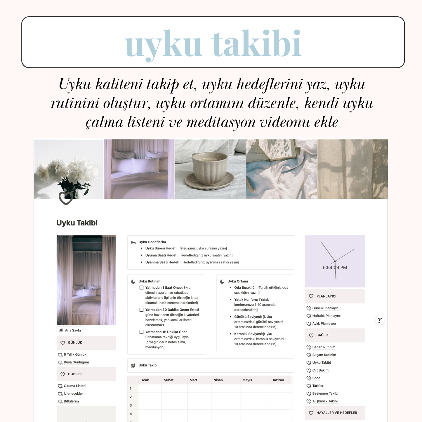 Hayat Planlayıcı Notion