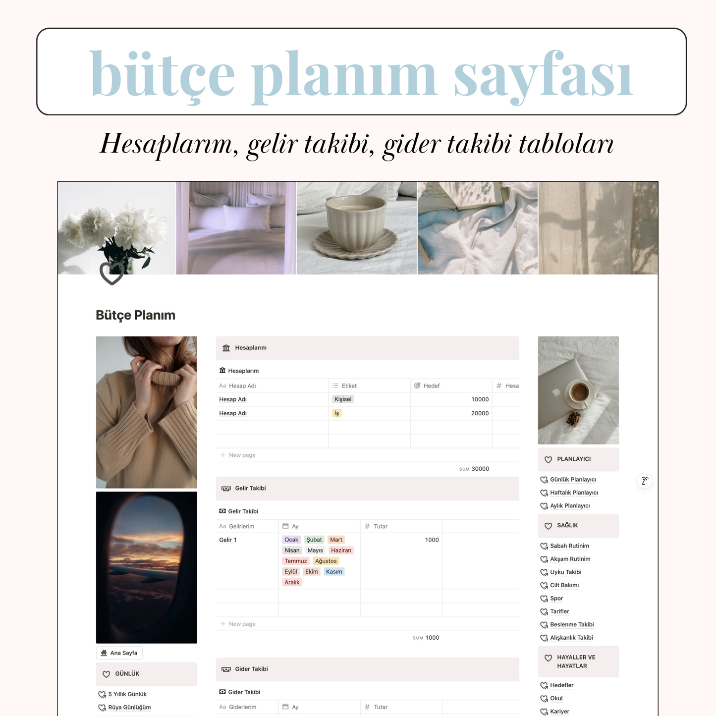 Hayat Planlayıcı Notion