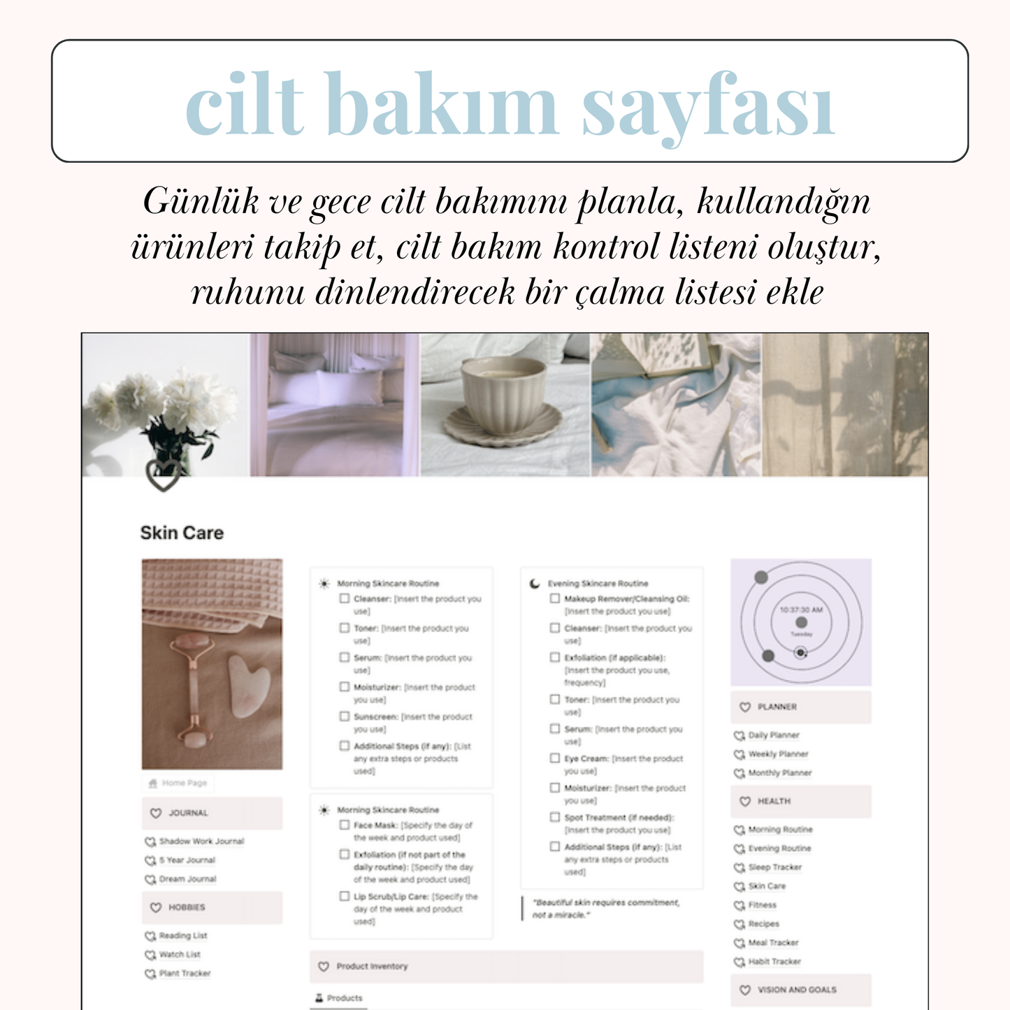 Hayat Planlayıcı Notion