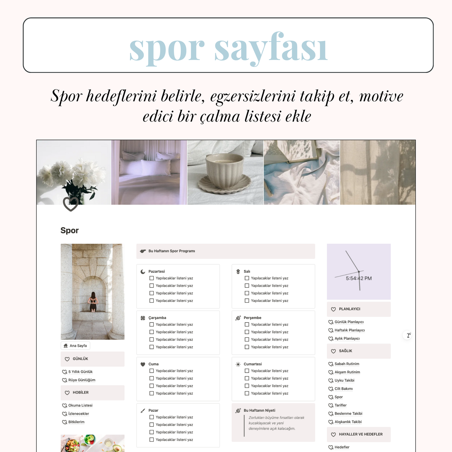 Hayat Planlayıcı Notion