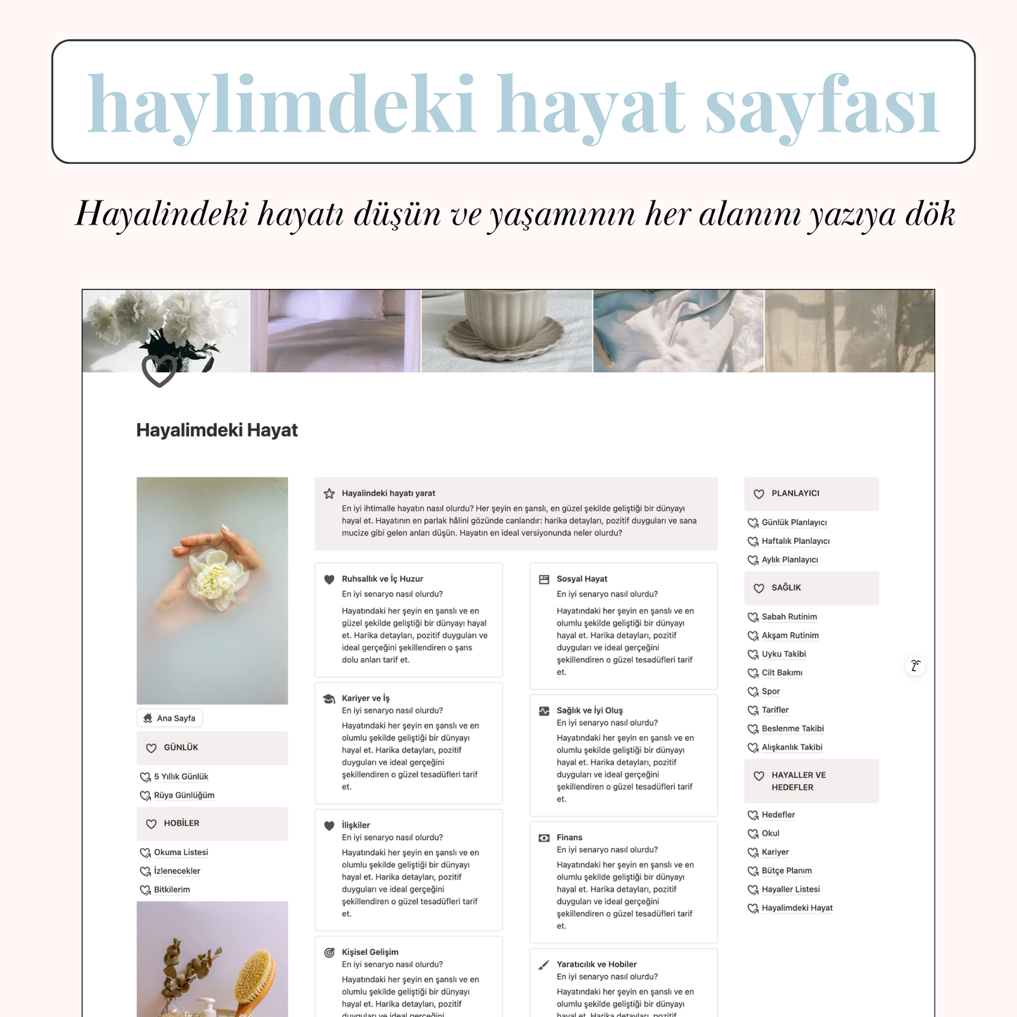 Hayat Planlayıcı Notion